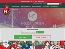 Tablet Screenshot of holidaycrush.com